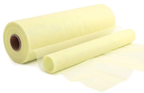 Tüll Rollen Stoff Hellgelb 30cm x 92m, EUBSWA Tüllband Tüll Rolle für Hochzeit Party Tutu Rock Bankett Kleidung Deko Handwerk