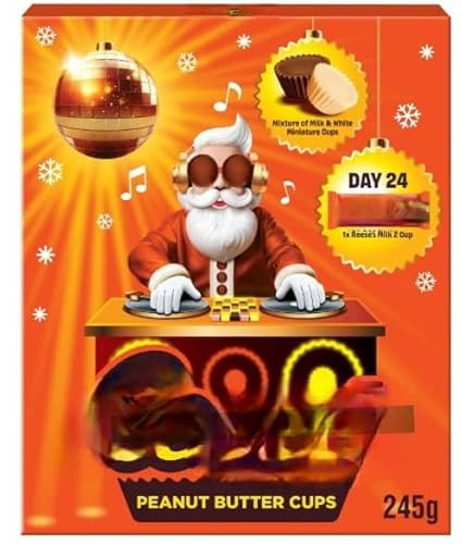 Reese's Peanut Butter Miniatures Advent Calendar 245g- Christmas Advent Calendar Gift for Kids and Adults- 24 Days of Chocolate Cheer: Christmas Advent Calendar Christmas 2025