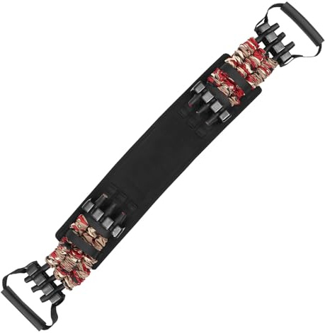GARVALON 36KG Flame Camo Chest Expander Resistance Band for Bench Press Push Up, Elastic Pulling Training Strap for Pectoral Muscle Building and Body Fitness Equipment