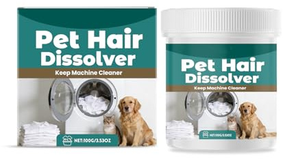 GNAUMORE Disolvente De Pelo De Mascotas,Agente Disolvente Suave Apto para Mascotas,Limpieza Profunda,para Ropa Y Manchas,100G