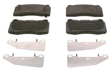 Bosch BP1318 - Brake Pads Car Front Axle - Bosch Quality - Reduced Noise and Dust - ECE-R90 Certified - Copper-Free - 1 Set of 4 Pads
