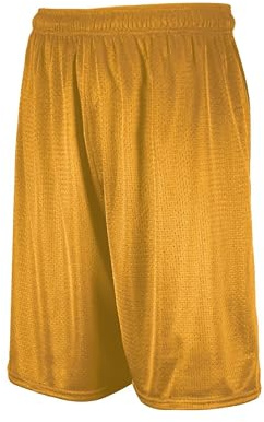 Russell Athletic Men's 9 Inch Mesh Short, Gold, 3X-Large