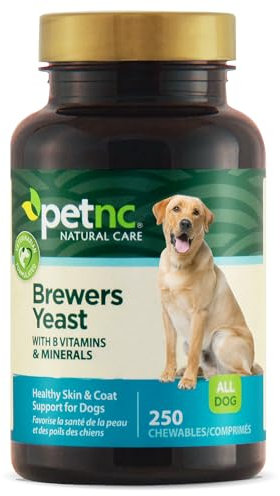 PetNC Natural Care Brewers Yeast Chewables for Dogs, 250 Count