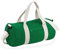 BagBase Bg140kgow Original Barrel Bag, Kelly Green/Off White, M