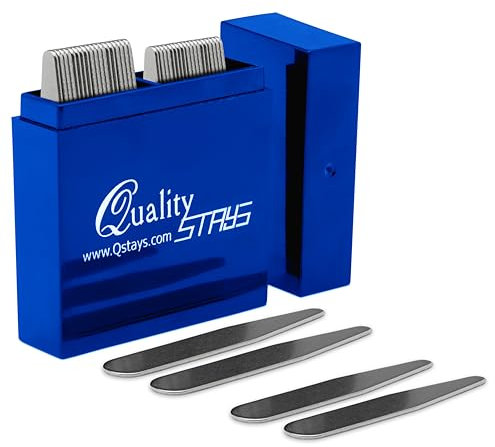 Smooth Stays Edelstahl-Kragenstäbchen, 36 Stück