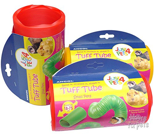 Ancol Small Animal Tuff Tube MULTIBUY - 3 x TUBES Mixed Colours