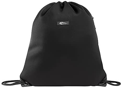 SMILODOX Unisex Turnbeutel Quin - Ideal für Fitness Sport Gym & Reisen - Turnbeutel oder Reisebeutel, Color:Schwarz