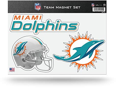 Rico Industries NFL Football Miami Dolphins Team Magnetbogen