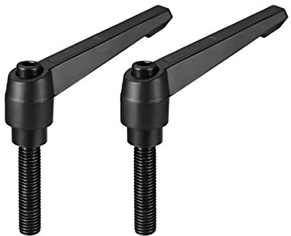 sourcing map 2Stk Griff verstellbare Klemmhebel Gewinde männlich Stiftschraube M12x50mm