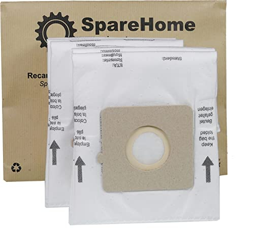 SpareHome© 10 Bolsas alta filtración + 2 microfiltros compatibles con aspiradores Rowenta Compacteo y Solac