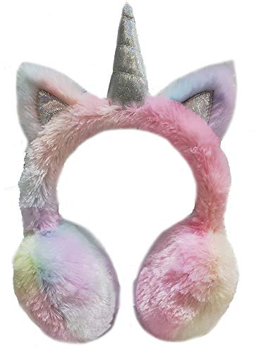 Gifts Treat Cache-oreilles cache-oreilles licorne en peluche colorée (licorne colorée, M)