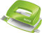 Leitz Mini Perforatore, Capacità fino a 10 Fogli, Barra di Selezione del Formato, Metallo, Gamma WOW, Box, Verde (Calmo)