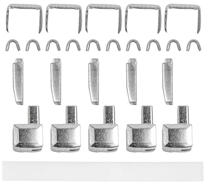 Reißverschluss Reparatur Set, Größe 3, für Reissverschluss Zahnbreite 4-4,6 mm, Endstücke oben + unten, Ersatz Zubehör für Reißverschlüsse mit Nylon Zähnen, RV Stopper für oben + unten, Zip Size #3