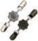 CAREOR Vintage Cardigan Pullover Pin Schal Brosche Clips Hemd Kleid Kragen Ente Clip für elegante Frauen, Metall