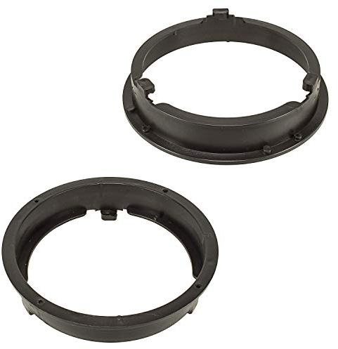 tomzz Audio 2837-000-1 Lautsprecherringe Adapter Halterungen kompatibel mit Mitsubishi ASX Mirage Space Star Outlander Pajero für 165mm DIN Lautsprecher