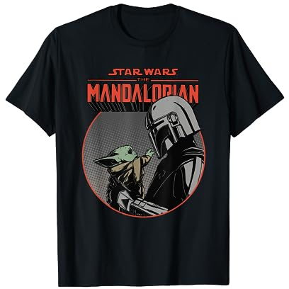 Star Wars The Mandalorian Mando und Grogu Retro T-Shirt