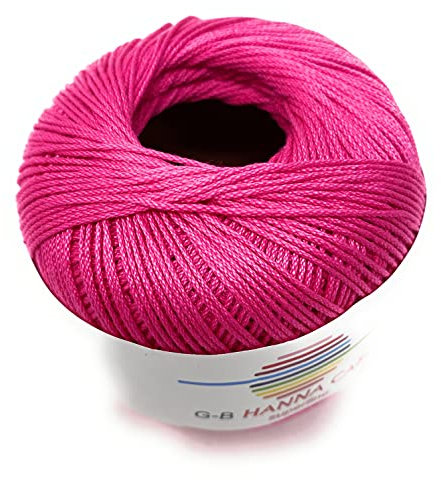 Hanna Cable,50 g,Häkelgarn,Filethäkelgarn,175m Lauflänge,NS2-2,5, (1330 pink)
