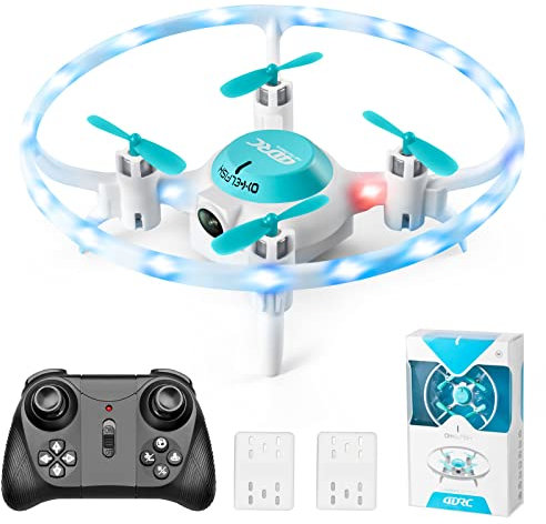 4DRC V5 Mini Drone con Cámara para Niños Principiantes,RC Quadcopter con función de Flotador,Regalos y Juguetes para Niños,Flips 3D,Vuelo Circular,Luces LED,2 Baterías