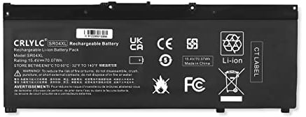 CRLYLC SR04XL Laptop Akku für HP Omen 2018 15-CE 15T-CE 15-DC 15T-DC 17-CB 17T-CB ZBook 15v G5 Pavilion 15-CB 15T-CB 15-ce000nf ce002ng ce003nf ce005ng ce007ng 15-dc0001ng dc0001nl 15-cb002nl Battery