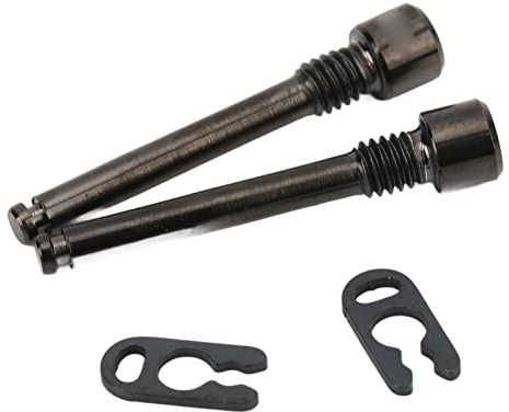 VBESTLIFE Vis de Fixation de Pince de Frein ¨¤ Disque D'huile de V¨¦lo, Vis de Fixation de Filetage de Frein D'¨¦trier de Disque en Alliage de Titane avec Circlip pour V¨¦Los de Montagne(Le Noir),