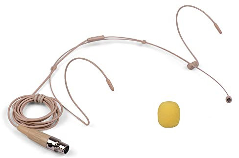 SHUIYUE Micro-Casque léger Serre-tête Microphone à condensateur Micro 4 Broches Mini XLR pour émetteur de Poche sans Fil