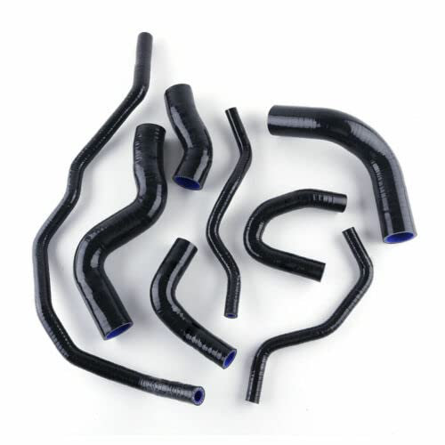 LUXERAD Kit tubo di raffreddamento radiatore in silicone per VW Golf GTI MK5 MKV 2.0 TFSI Turbo 2003-2009 tubo radiatore (nero)