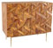 riess-ambiente.de Massiver Barschrank Alpine 90cm Sheesham Stone Finish Metall matt Gold