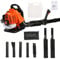 CUSROS 52cc Petrol Backpack Leaf Blower, 1.25ph High Power 550CFM Gas Backpack Garden Snow Blower with Cruise Control Handle, 2-stroke Single Cylinder Air-cooled Engine, Easy Start