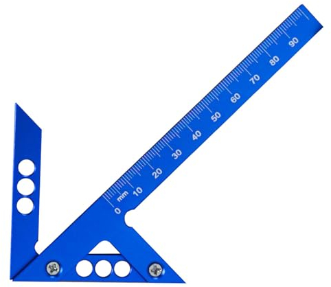 Artillery Mittelanreißer, Metrische Mittelanreißlehre, 45 90 Grad Aluminiumlegierung Hochpräzises Layout-Messwerkzeug Anreisswerkzeug Holzbearbeitungs-Messwerkzeuge Für Heimwerker, Holzarbeiten