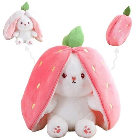 Glurak Plüschtier Hase gefülltes Kaninchen, 35 cm, weiches Spielzeug für Kinder und Erwachsene