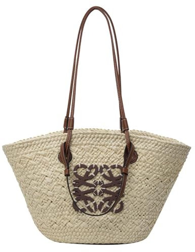 ASIAD Strohtaschen Damen Shopper Stroh Tasche Große Kapazität Tasche Handgewebte Tote Bag Strand Frauen Tasche,A
