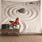 Wycian Wandvorhang für Fotos Wall Tapestry Aesthetic Rot Beige Schmetterlinge und Steine Im Sand Mikrofaser L Wandtuch Outdoor 300X260cm （Breite x Höhe）