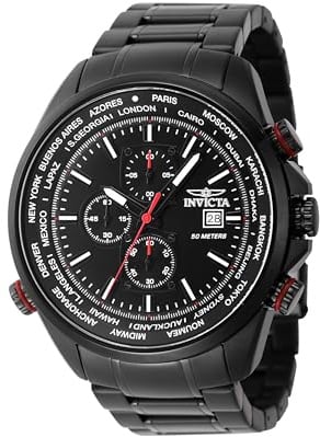 Invicta Aviator Edelstahl Herren Quarzuhrwerk - 50mm