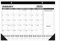 Wzxhew Familienkalender 2025, Monats-Schreibtischunterlage, Kalender, groß, 53,3 x 43,2 cm, Schreibtischunterlage (Schwarz, Einheitsgröße)