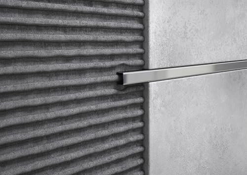 MINUTA PROFILI Listello Acciaio Inox Per Decorazioni Interni Rivestimenti Pareti E Bordi Piastrelle Listelli Acciaio Inox 2,5 M X 10 MM X 1 MM Listelli In Acciaio Inox Protezione Angoli (LUCIDO)