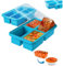 imuounl Large Silicone Soup Freezer Tray with Lid, Silicone Soup Cubes, Soup Freezer Food Cubes Container for Soup Sauce Meal Prep, Baby Food Freezer Trays(2Pack)