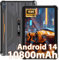 HOTWAV R8 Outdoor Tablet Android 14, 10.1 Zoll HD+ Display 10800mAh, Octa-Core 12GB RAM+128GB ROM+1TB Erweiterbar PC, 13MP Kamera IP68/IP69K Wasserdicht Tablet, 4G Dual SIM/5G WiFi/BT5.1/GPS