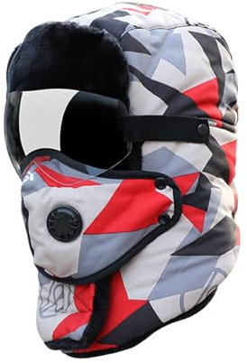 Generisch Fliegermütze Herren Basic Herrenmütze Winter Y2k Fellmütze Herbst Weihnachtsmütze Mütze Damen Schwarz Wintermütze Norweger Camp