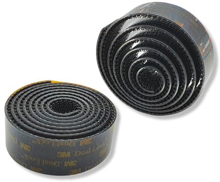 3M Dual Lock SJ 3550 selbstklebendes Klettband extra stark 3M Klebeband 3M Klettband (Schwarz, 25,4mm x 1 Meter)