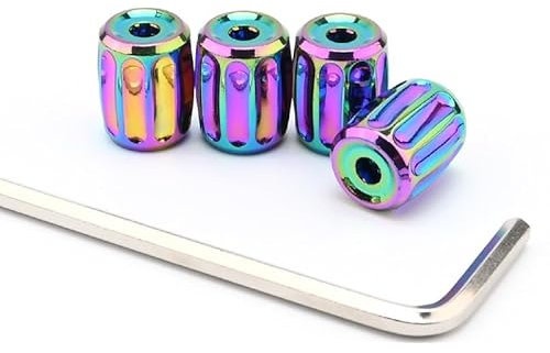 ZCJBLC 4 Stück Reifenventilkappen, für Opel Corsa F 2023 - Reifenventil-Kappen, robust Autoreifen-Ventil Auslaufsichere Kappen,C-normal