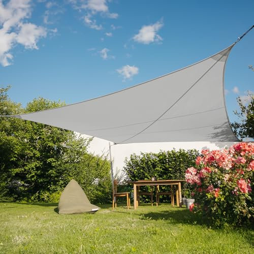 Maanta® EZ Breez Vela Ombreggiante Impermeabile cloud Rettangolare 4x6m Protezione UV, Tenda a Vela per Giardino, Balcone, Terrazza e Piscina