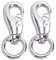 ARTSEWPLY Swivel Hook Pack for Hammock Hanging Chair Metal Construction 360° Rotation 300kg Weight Capacity
