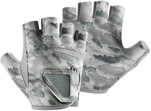 Halbfingerfähere, Fingerlose Fischereihandschuhe,Halbfinger Anti Slip Fishing Handschuhe | Fischzubehör, Reiseausrüstung im Freien für Angler, Fischer