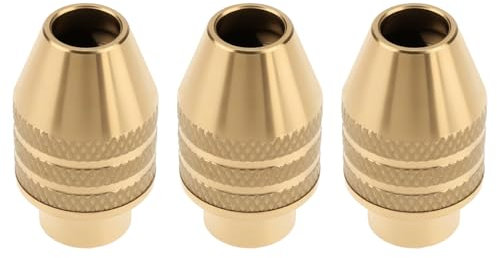 The Lord of the Tools 3x Mandrino Autoserrante Compatibile Con D-remel 4486 225 Mandrino Per Trapano Flex-Shaft 1/32 Pollici A 1/8 Pollici M7x0,75 Mm