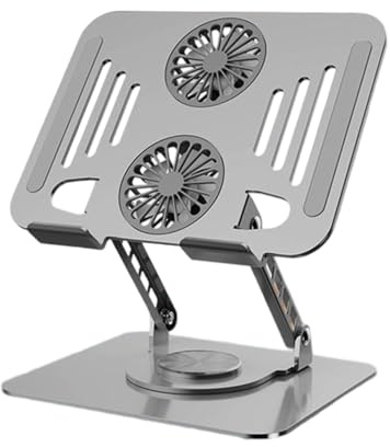 Support pour Ordinateur Portable Bureau,Support de Bureau Réglable pour PC Portable avec Surélévation Ergonomique | PC avec Ventilation - Accessoires Polyvalent
