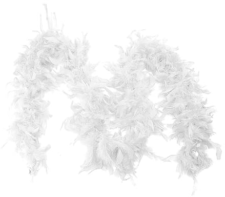 Figdews Federboa Schwarz, 1.8M Lange Schwarze Federn, Hochzeiten, Konzerte, Elegantes Accessoire Für Partys Bühnenauftritte Und Dekoration, Federboa Schwarz Mit 1920Er Stil