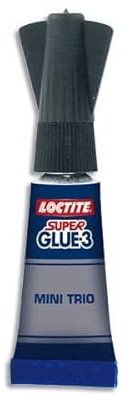 GLUE Colle liquide en tube de 3 X 1g SUPERGLUE3