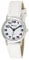 Ravel Women's Easy Read Watch with Big Numbers (Small) - White/Silver Tone/White Dial