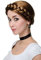 WIG ME UP - Perücke Fasching Karneval geflochtener Zopf Tracht Sorbisch Polen Ukraine Braun Mittelbraun RJ010-P8