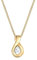 Elli PREMIUM Halskette Damen Infinity mit Zirkonia Steinen Unendlichkeit in 585 Gelbgold